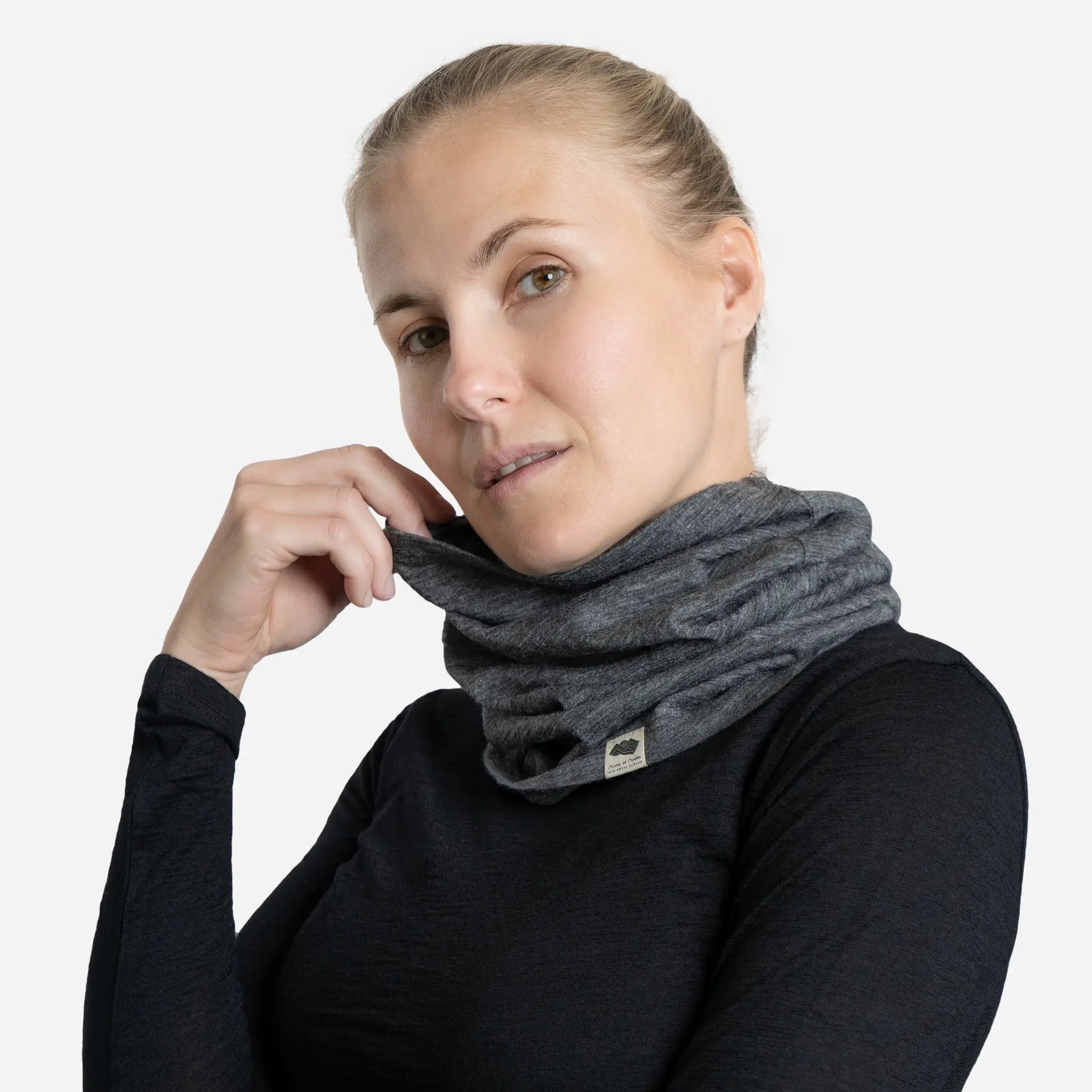 Alpaca Wool Neck Gaiter - 160 Ultralight Winter Scarf for Men & Women - Perfect for Skiing, Hiking, and Outdoor Activities
