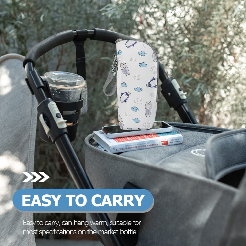 Kisangel Insulated Baby Bottle Bag - Thermal Breast Milk Cooler & Warmer for Travel, Oxford Cloth Mummy Bag with Handy Storage (Perfect for Daycare, Outings & On-the-Go Parents)