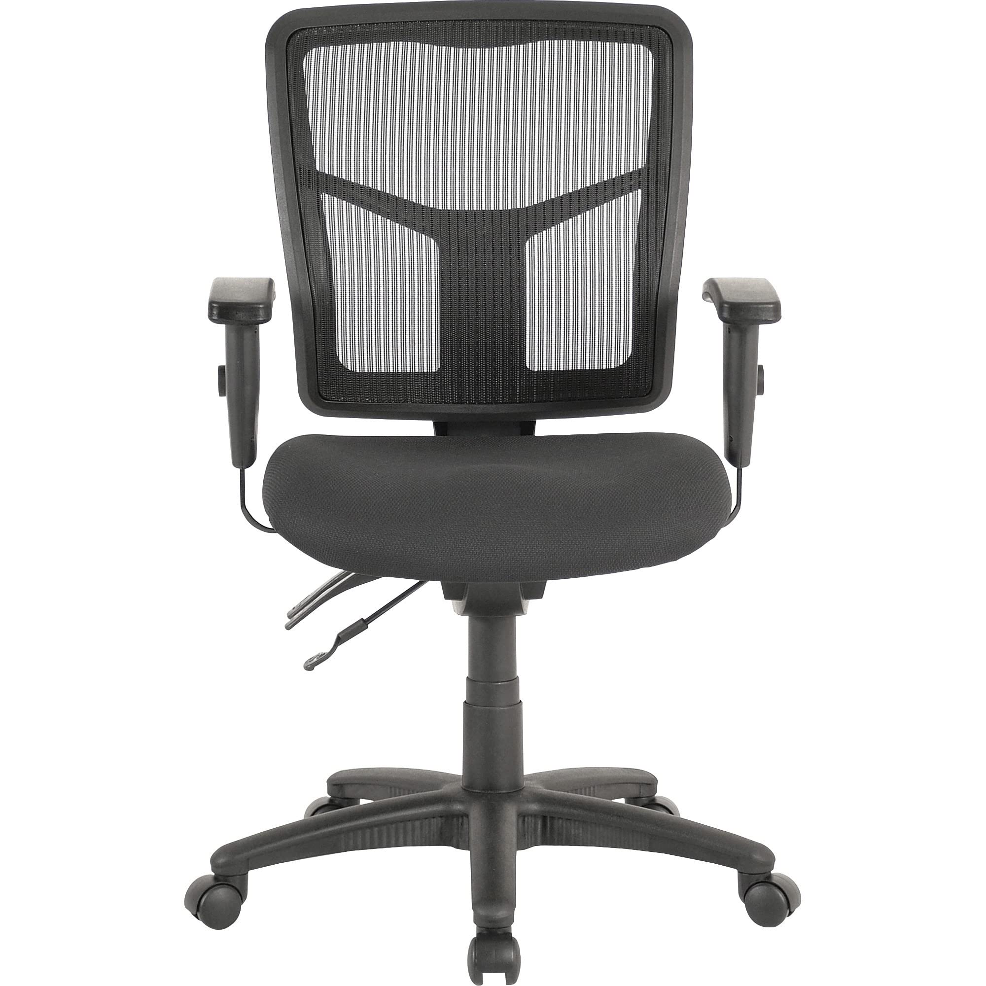 Lorell LLR86201 ErgoMesh Series Managerial Mid-Back Chair - Adjustable Ergonomic Office Chair for Home & Business Use, Comfortable Mesh Back Support for Long Hours Sitting