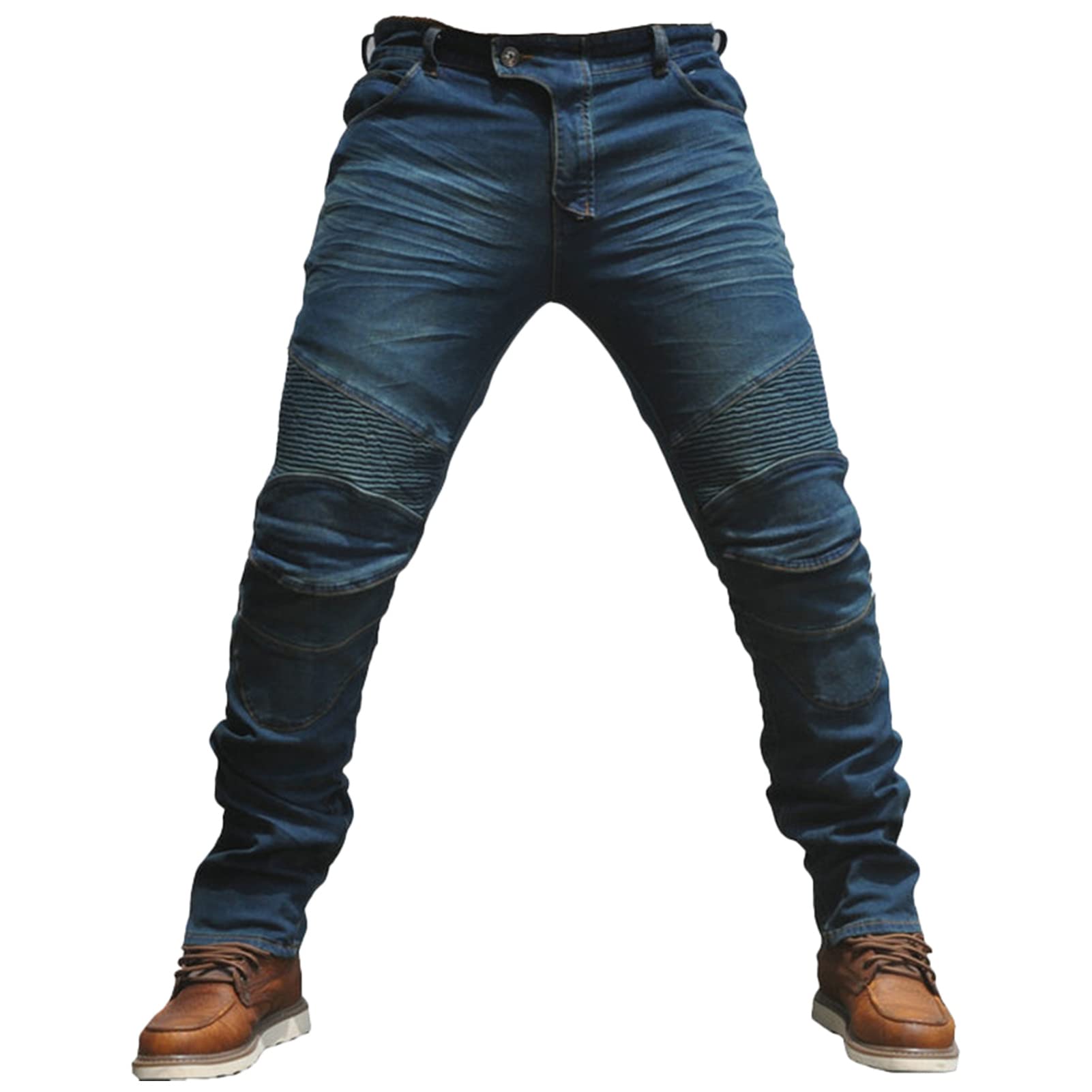 Men's Motorcycle Jeans - Durable Denim Pants for Motocross & Riding | Protective Gear for Street & Off-Road Biking