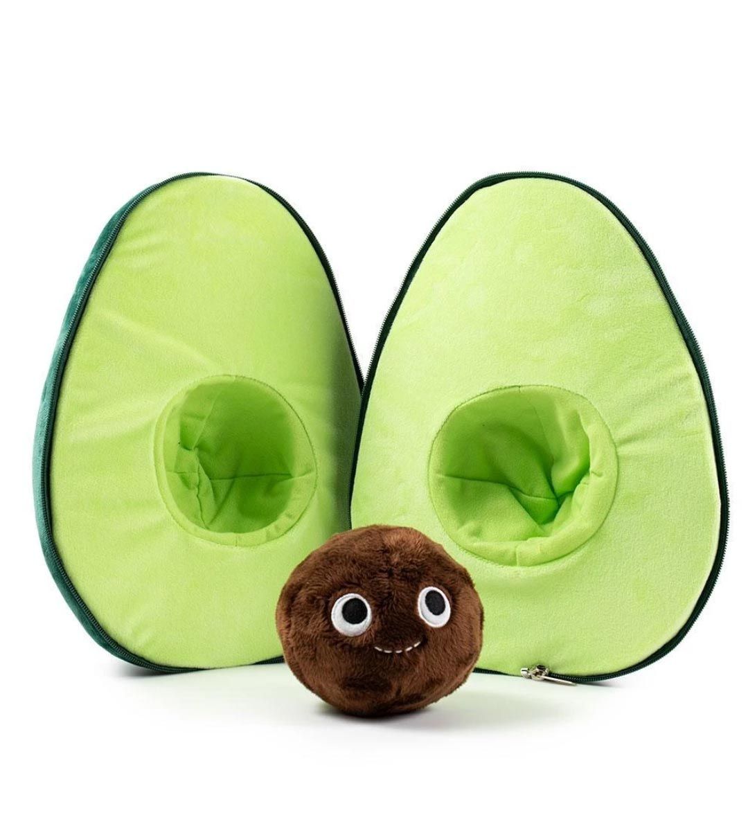 Eva the Avocado Plush Toy - Soft & Cute Avocado Stuffed Animal from Yummy World Collection | Perfect Gift for Kids, Home Decor & Kawaii Lovers