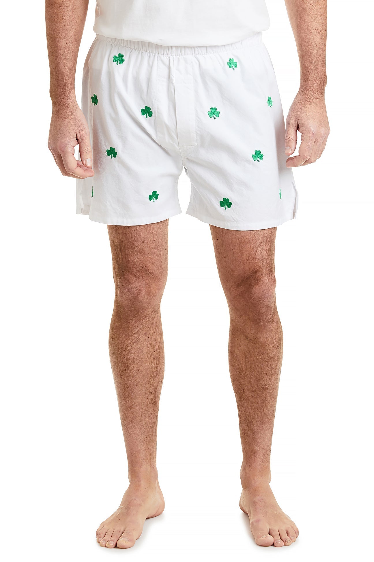 Barefoot Boxer White Oxford Shoes with Shamrock Design - Comfortable & Stylish for Casual Wear, Office, and Everyday Use