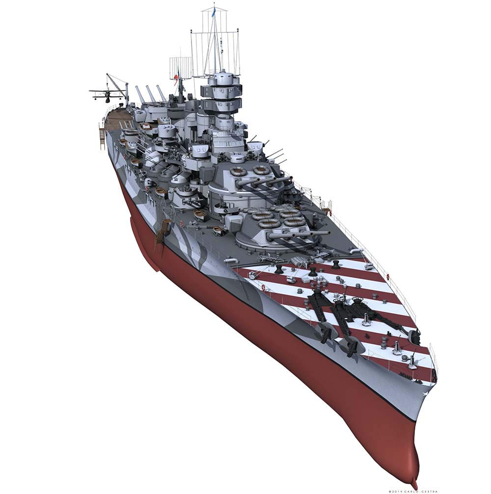 1/700 Scale Italian Navy Vittorio Veneto Class Battleship Plastic Model Kit - WWII Warship Collection - 13.4 x 1.9 Inch - Perfect for History Enthusiasts & Model Builders - Display, Gift, or Hobby Project