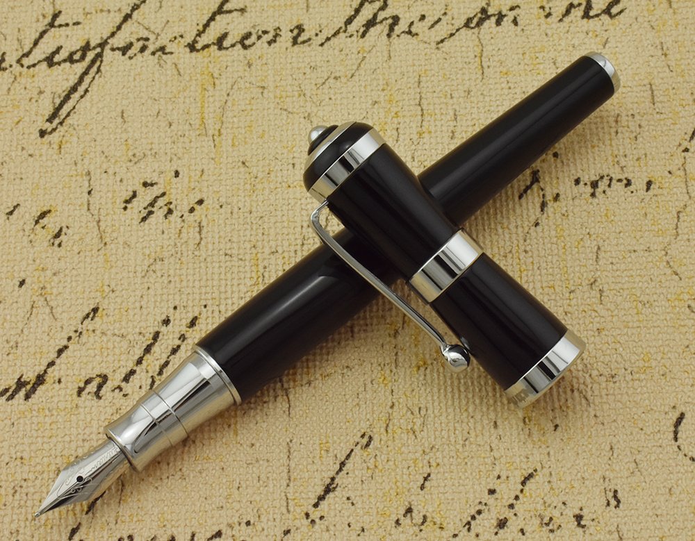 Premium Asvine Fuliwen Luxury Fountain Pen - Fine Nib Calligraphy Writing Pen with Ink Converter | Executive Business Gift for Professionals | Perfect for Signing Documents, Journaling & Elegant Correspondence