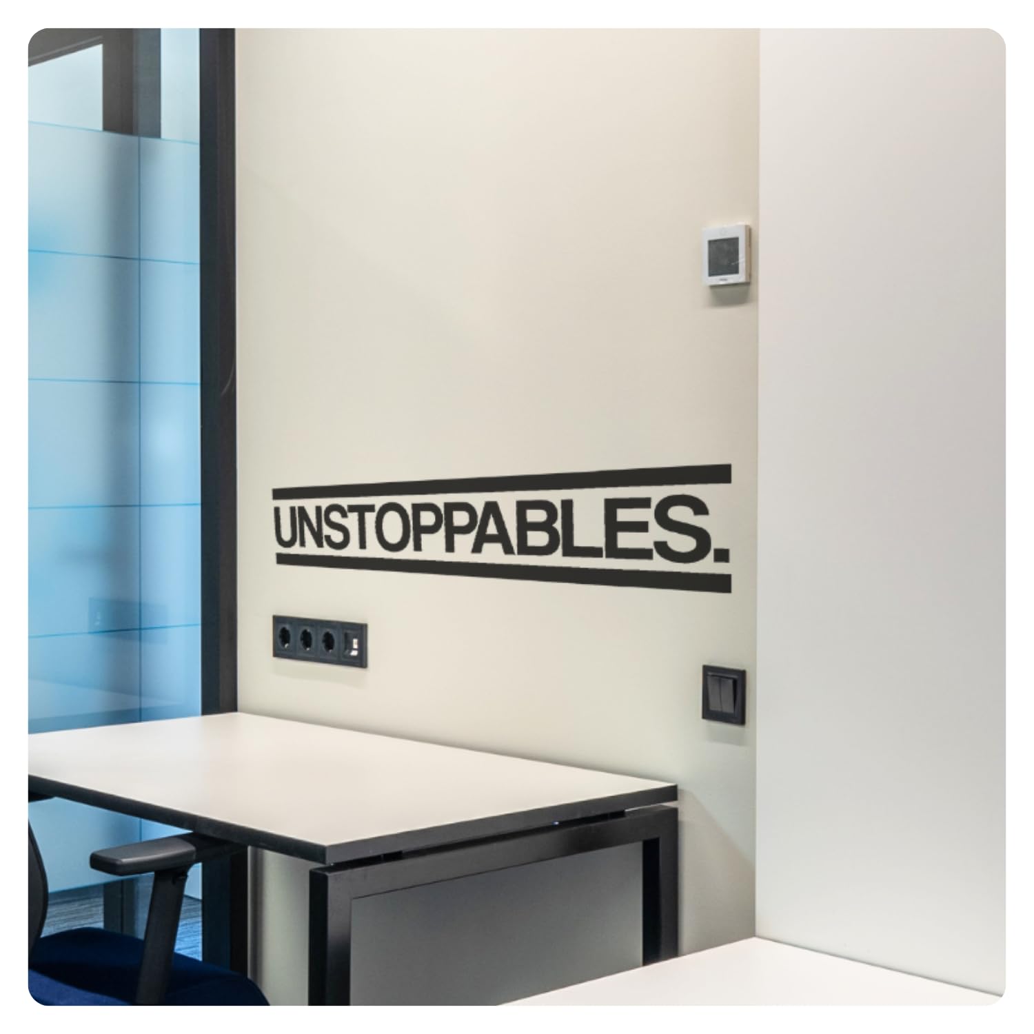 Unstoppables Motivational Wall Decal - Inspirational Teamwork Quote Vinyl Sticker for Home, Office & Gym - Removable Success Art Decor - Perfect for Business Signs & Motivational Spaces