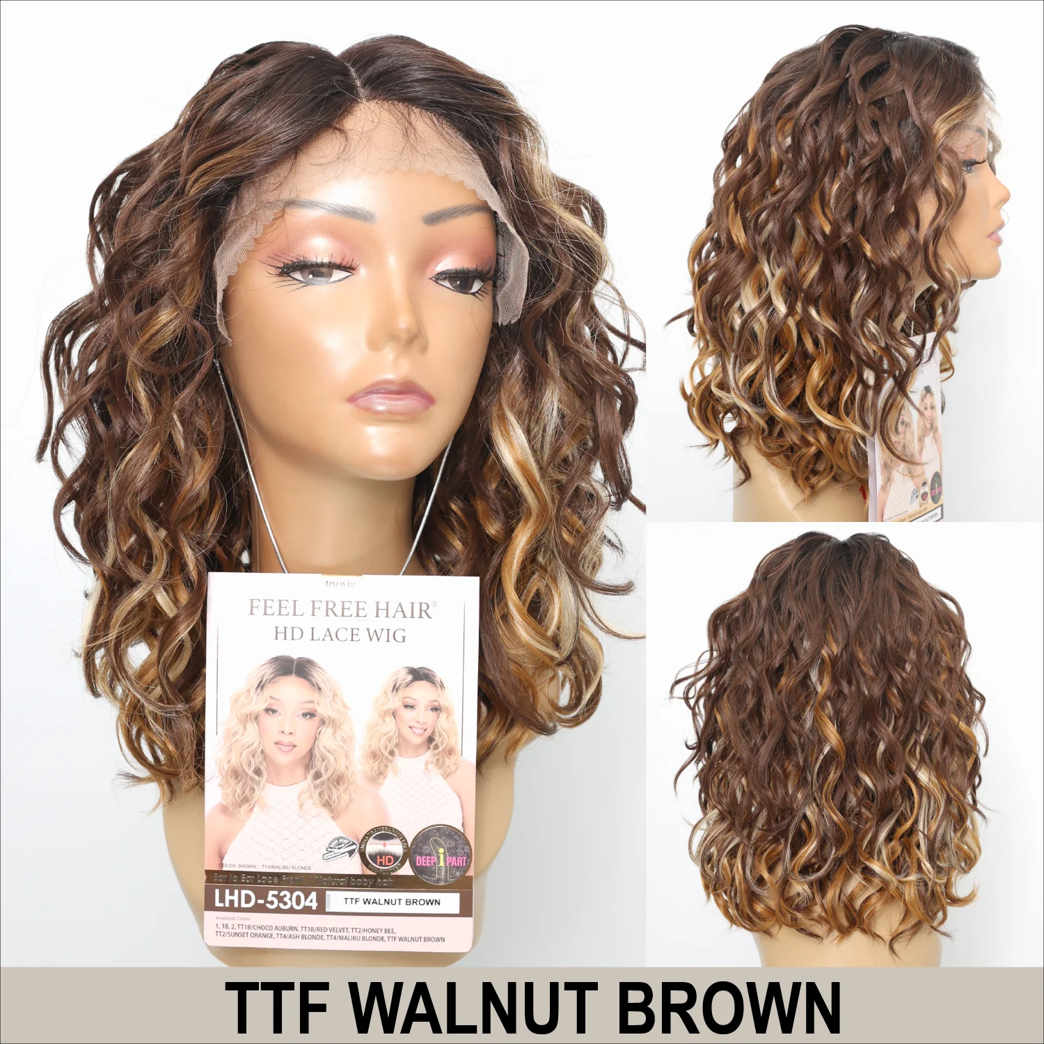 TRU WIG FEEL FREE HD Lace Wig LHD 5304 - Natural Looking Human Hair Wig for Women | Perfect for Daily Wear, Cosplay & Special Occasions