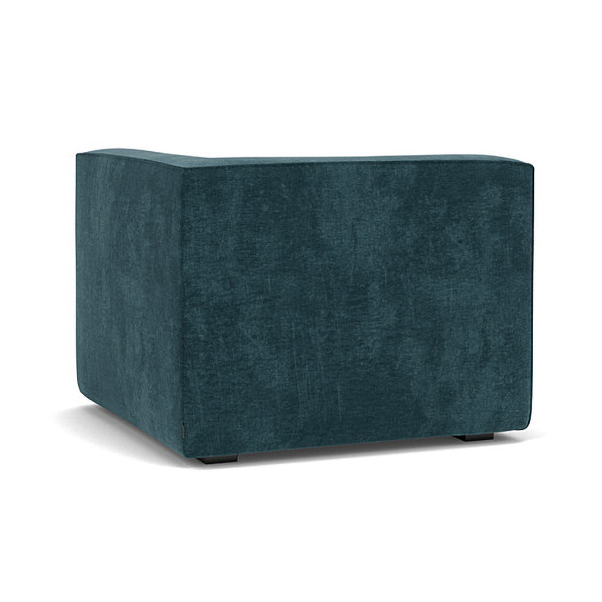 Modern Dane Fabric 1-Seater Left Corner Modular Sofa - Compact Sectional Couch for Small Living Rooms & Apartments