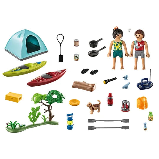 LEGO Campsite with Campfire 71425 Building Kit - Creative Camping Adventure Toy Set for Kids, Perfect for Outdoor Play & Storytelling Scenes