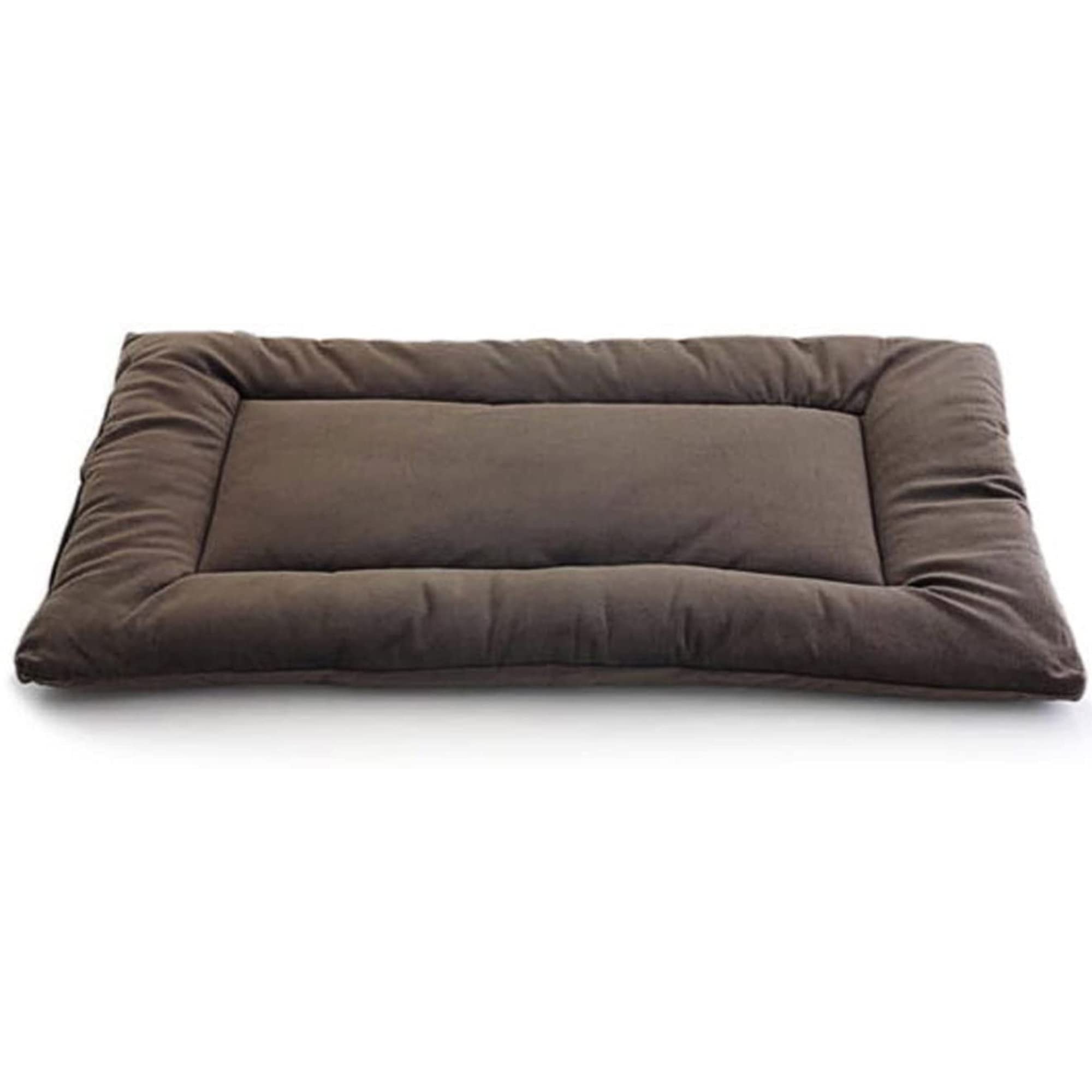 Pet Dreams Dog Crate Bed - Non-Toxic XXL 48 Inch Washable Reversible Kennel Mat for Large Dogs | Soft Crate Pad & Travel Dog Bed | Perfect for Crates, Travel & Home Use (Brown)