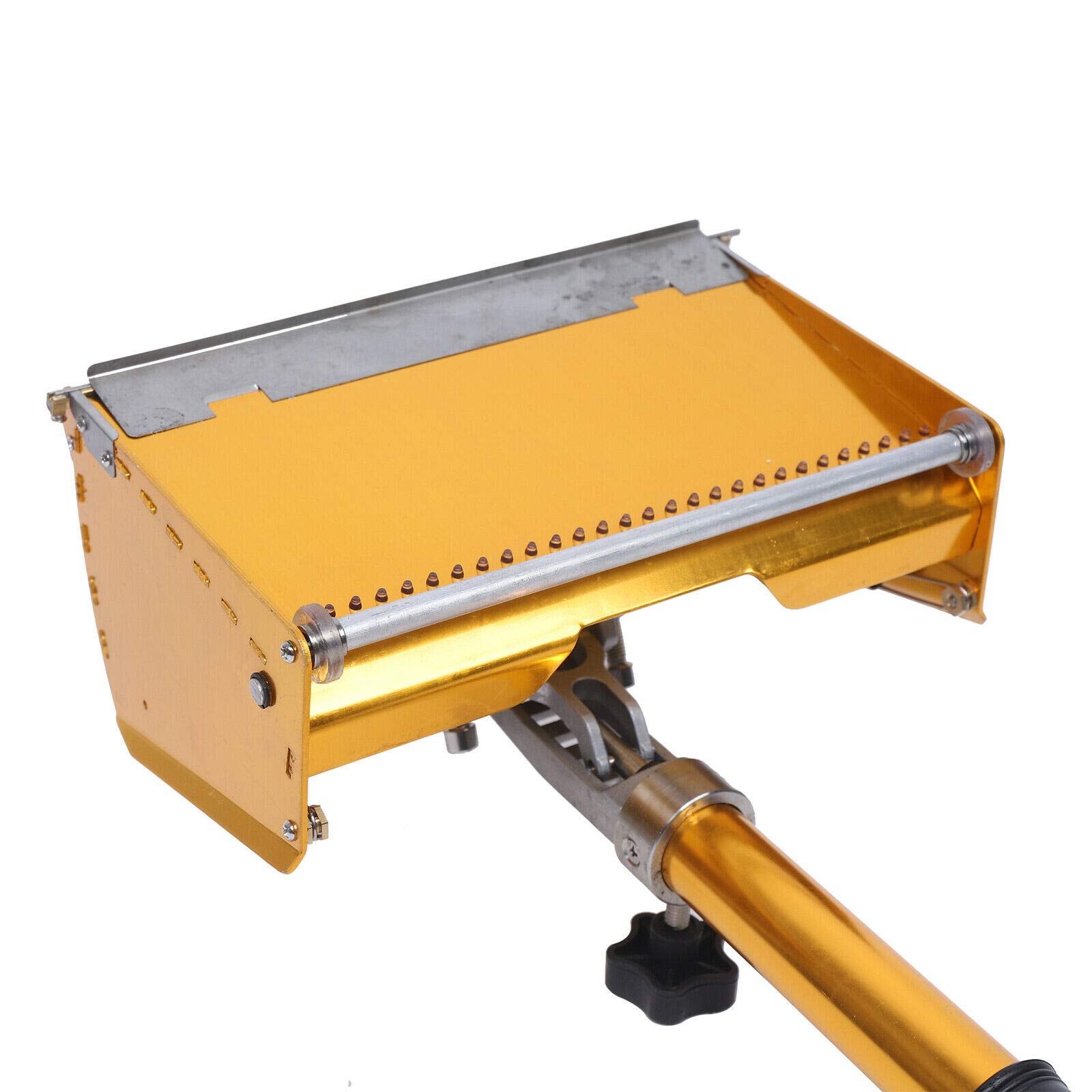 8.9'' Drywall Flat Box Finishing Plaster Tool with Adjustable Extended Handle (40''-63.8'') - Perfect for Smooth Wall Repairs, Ceiling Finishing & DIY Home Renovation Projects