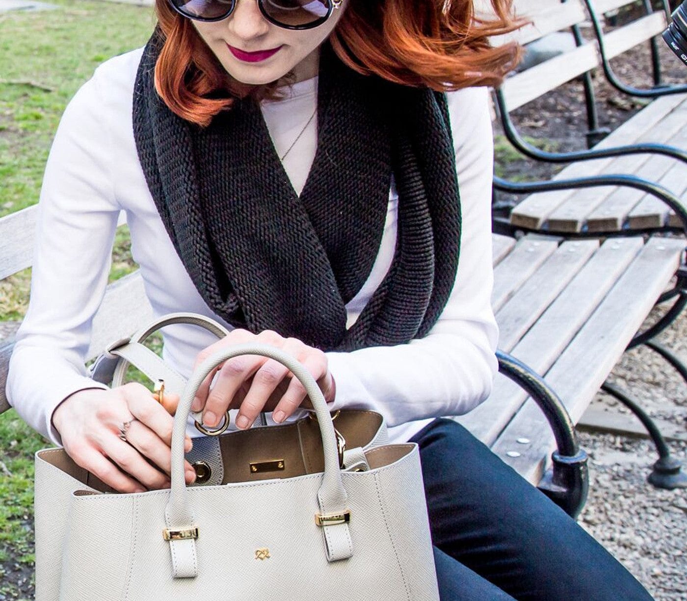 Jane Vegan Leather Handbag for Women - Stylish Grey Crossbody Purse | Perfect for Work, Travel & Everyday Use