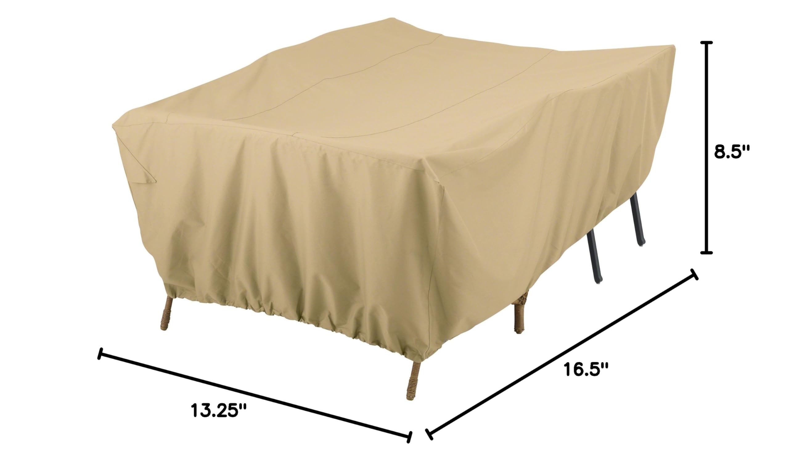 Classic Accessories Terrazzo 80 Inch Sectional Sofa Cover - Waterproof Outdoor Patio Furniture Protector for Sectionals, Loveseats & Chaise Lounges | All-Weather Protection for Rain, Snow & UV Rays