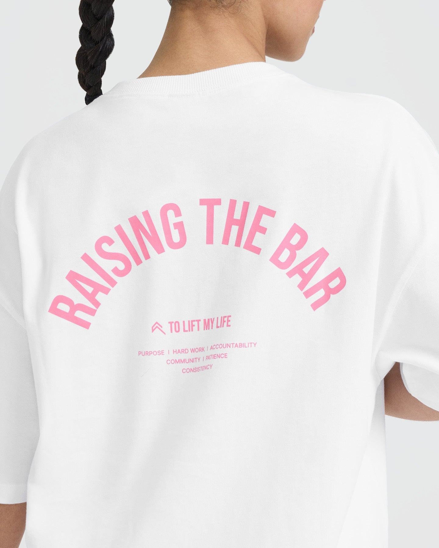 Raising The Bar Graphic Unisex T-Shirt | White Cotton Tee for Men & Women | Gym, Workout, Casual Wear