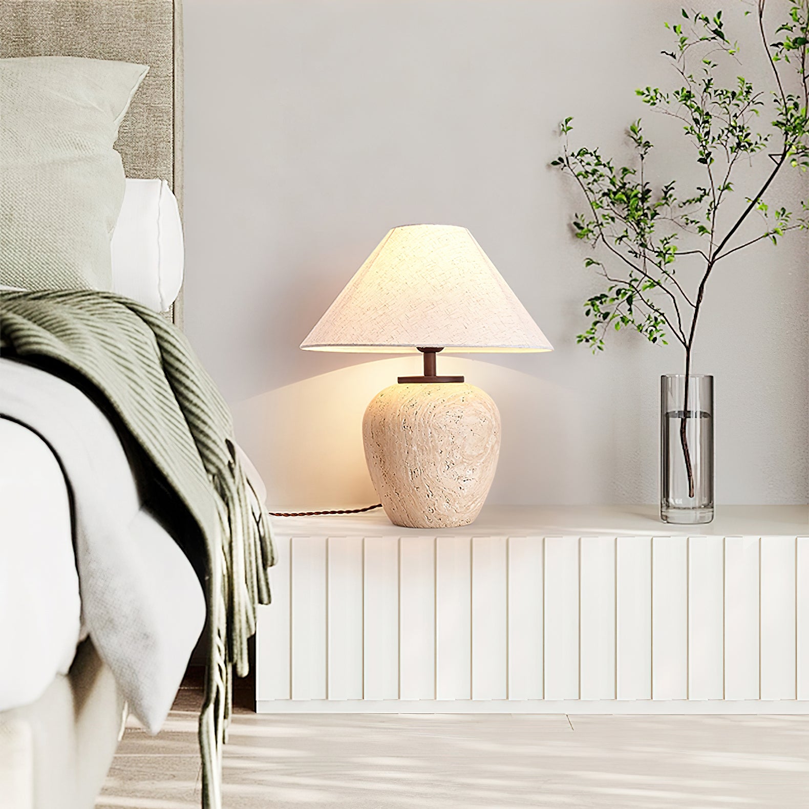 Aoji Modern LED Table Lamp - Adjustable Brightness & Color Temperature for Bedroom, Living Room, Office - Perfect for Reading, Working & Relaxing