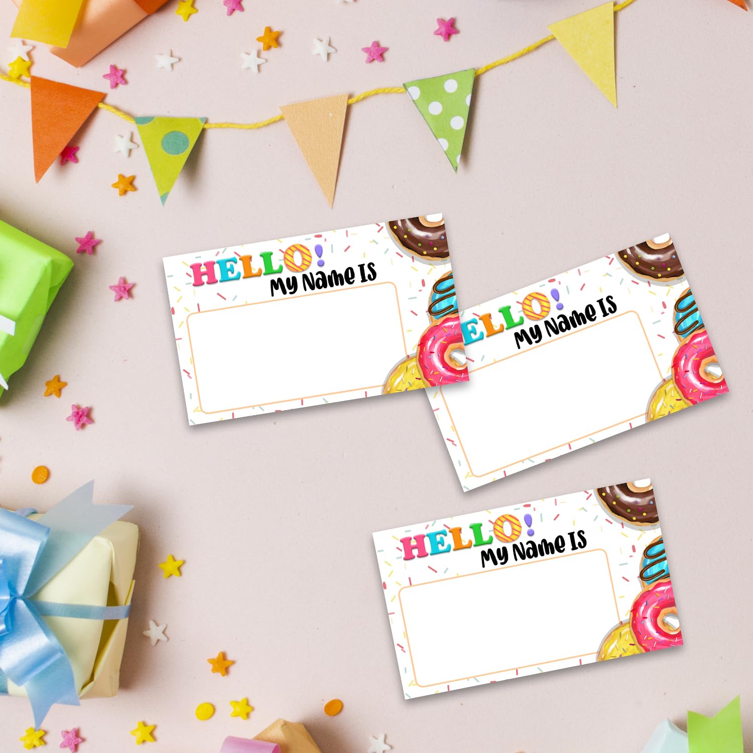 What is Your Donut Name Game - Fun Party Activity Set with 30 Cards & Sign for Birthdays, Weddings, Anniversaries | Perfect for Girls' Parties, Kids Activities & Holiday Celebrations