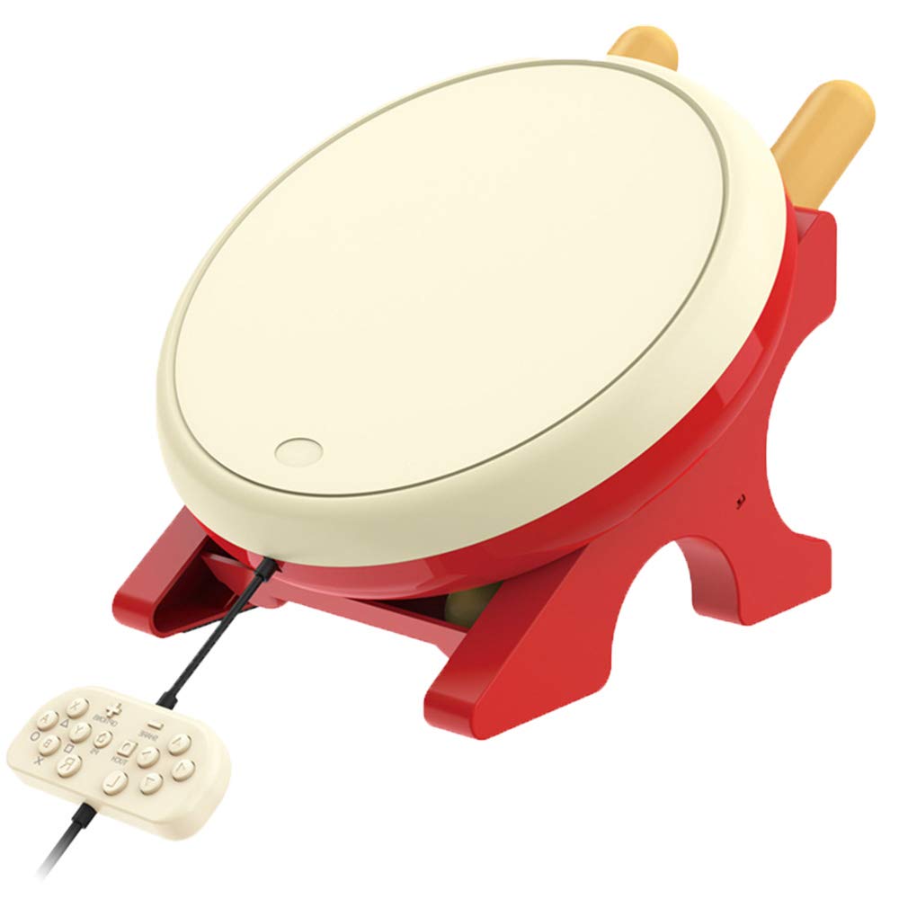 abcGoodefg 3-in-1 Taiko Drum Controller Set with Joycon - Compatible with Nintendo Switch, PS4, PS3 | Rhythm Game Accessories with Drum Sticks | Perfect for Family Game Nights & Music Gaming Enthusiasts