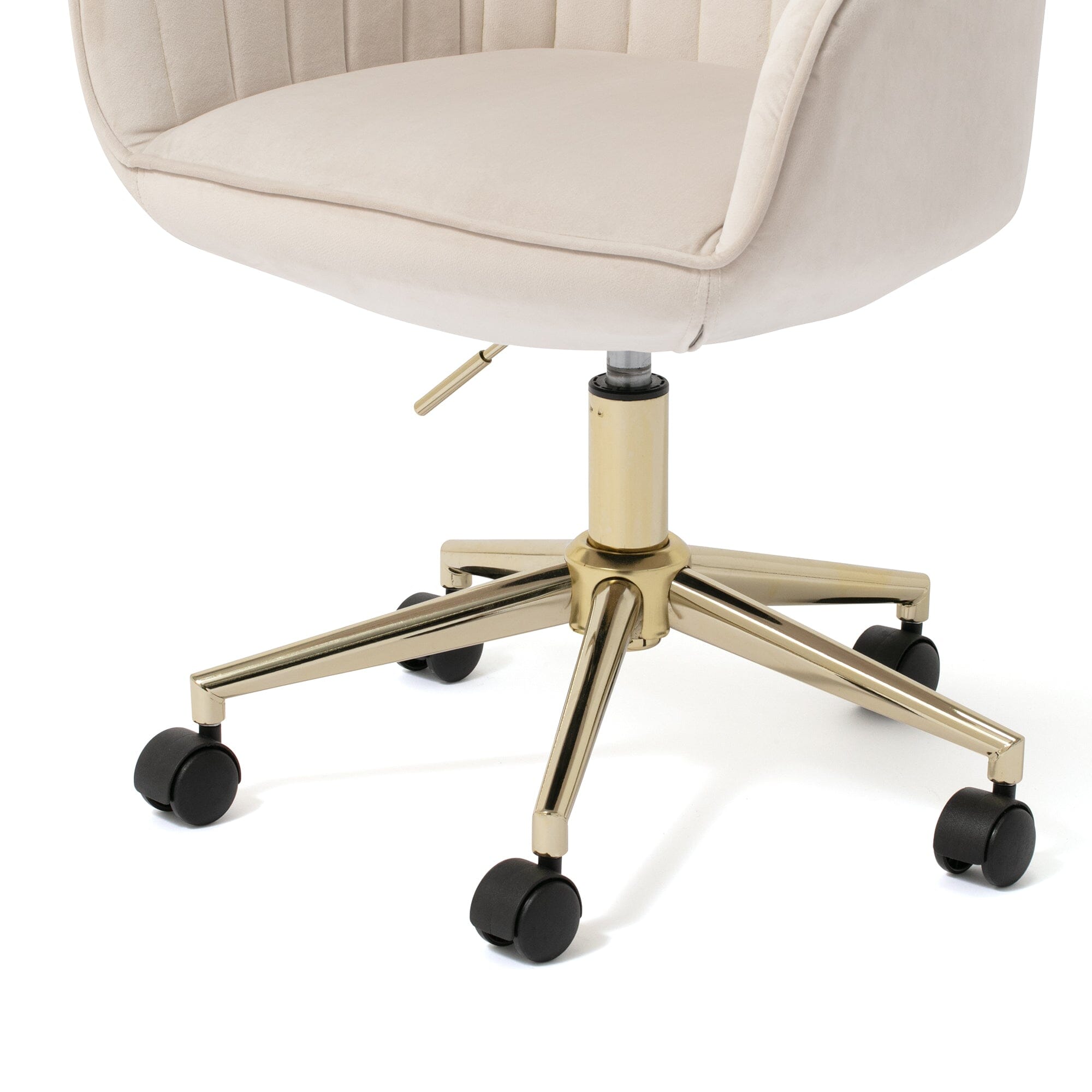Eldorado Ergonomic Office Desk Chair - Light Beige Fabric - Comfortable Computer Chair for Home & Office Workspace - Perfect for Long Hours Sitting & Remote Work