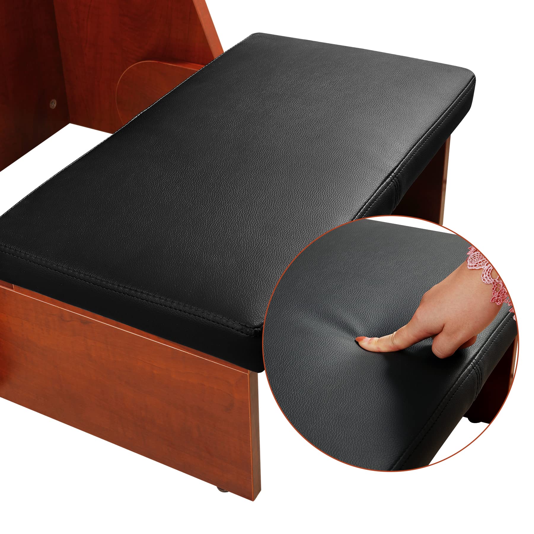 Wooden Church Prayer Bench with Padded Kneeler - Folding Stool & Shelf for Home Worship, Meditation & Prayer - Perfect for Churches, Chapels & Personal Devotion Spaces