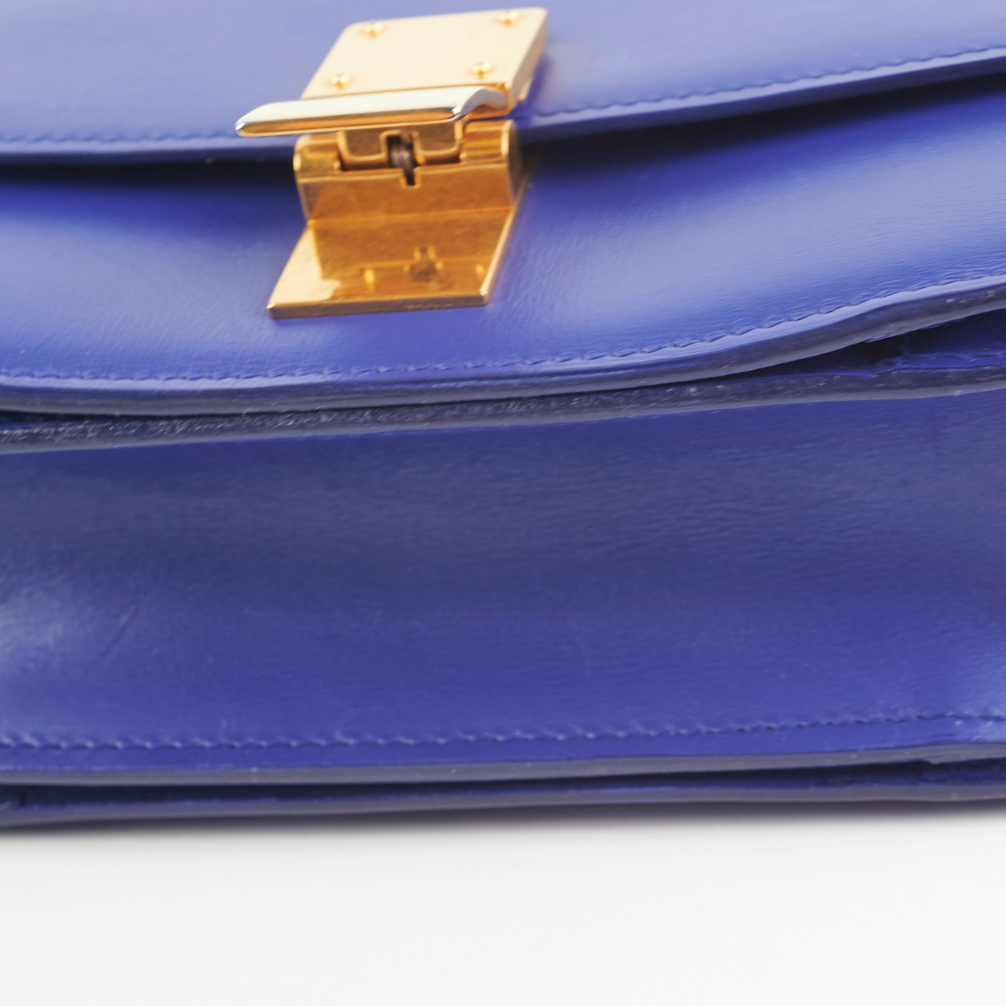 Celine Small Blue Box Crossbody Bag - Stylish Leather Shoulder Bag for Women | Perfect for Date Night, Travel & Everyday Use