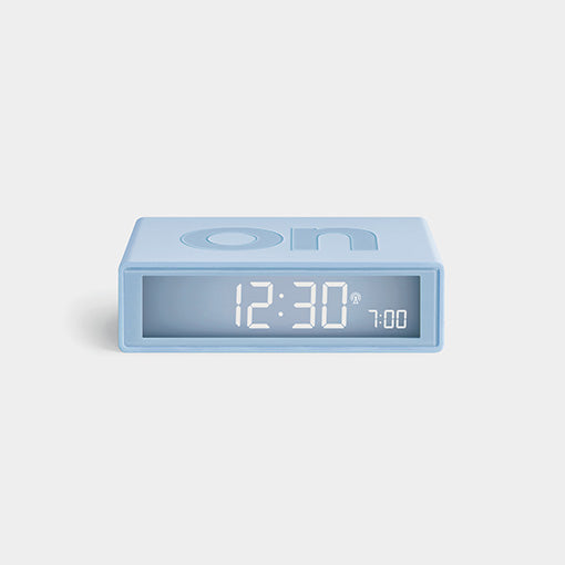 LEX Flip Clock Light Blue - Vintage Digital Alarm Clock with LED Display for Bedroom, Office & Home Decor | Retro Style Flip Clock for Nightstand, Desk & Shelf