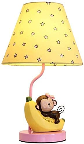 Cute Cartoon Little Monkey Desk Lamp - Modern Nursery & Bedroom Night Light, Warm Pink LED for Kids Room Decor, Study Table, Reading Light - Perfect for Bedside, Dorm, Gift Idea