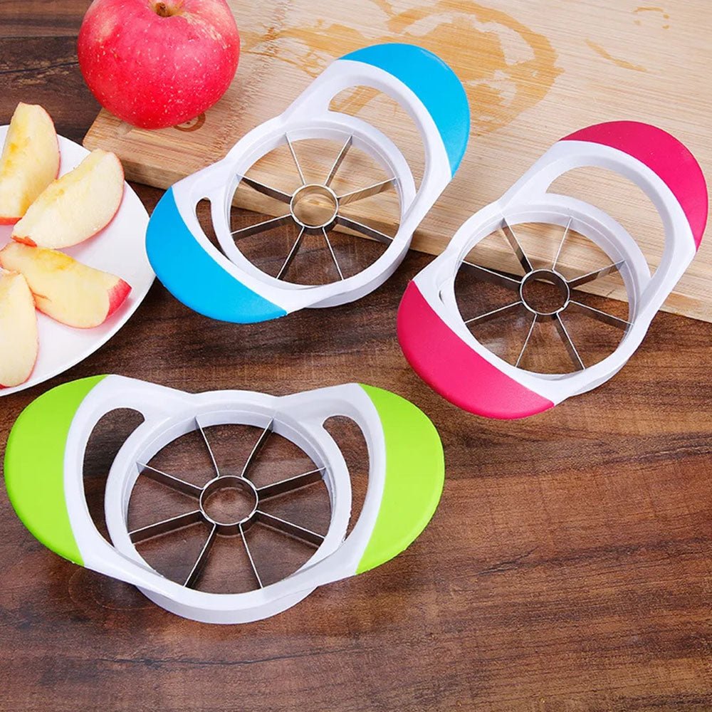 Premium Apple Slicer Corer - Stainless Steel Fruit Cutter for Perfect Apple Wedges - Kitchen Gadget for Snacks, Salads & Pie Baking (Emilio Brand)