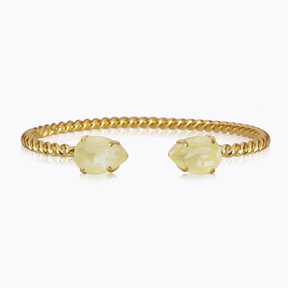 Mini Drop Bracelet - Dainty Soft Yellow Gold Plated Charm Bracelet for Women, Girls | Perfect for Everyday Wear, Gifts & Special Occasions