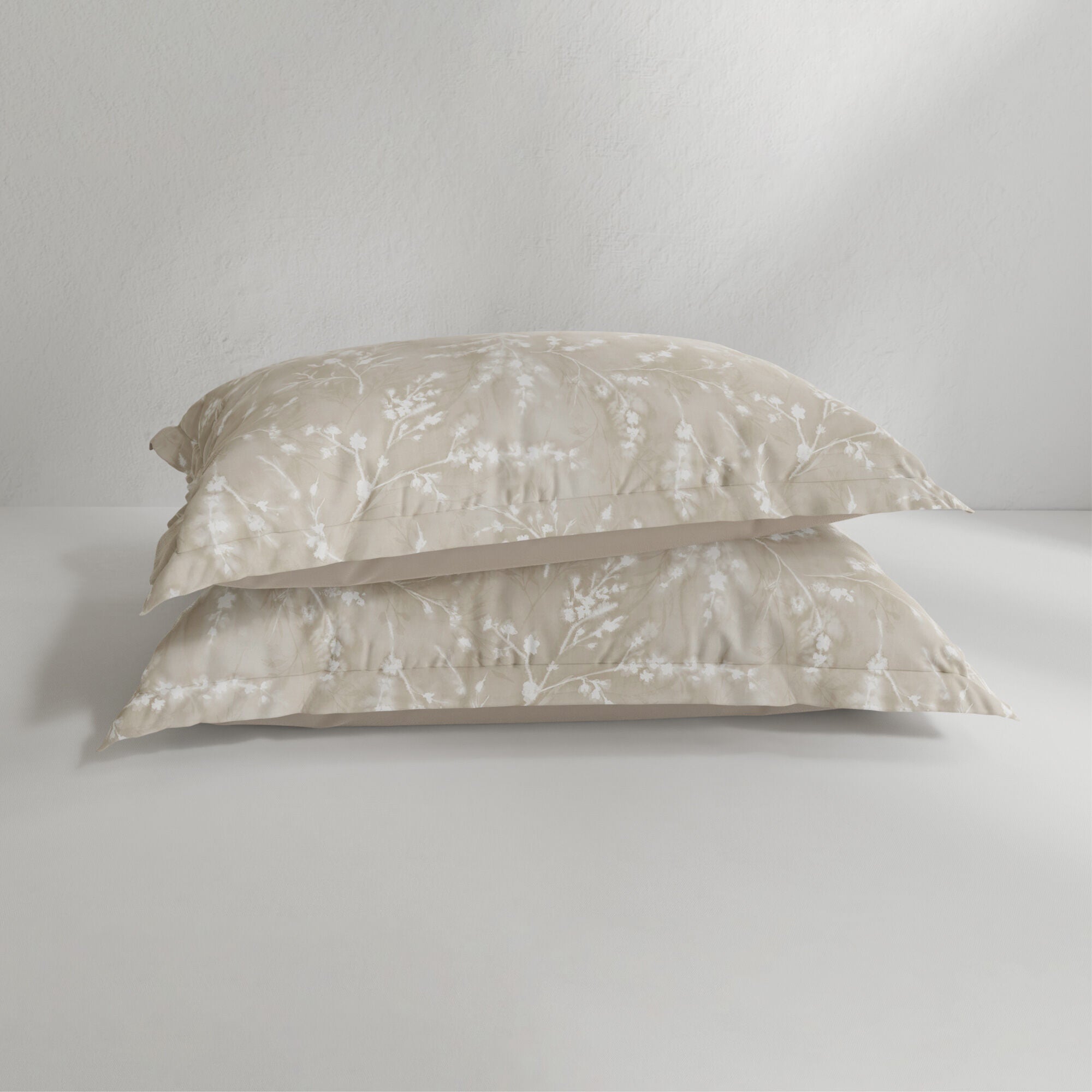 Premium Tencel Flower Press Pillow Shams - Soft & Breathable Bedding Set for Home Decor, Bedroom Styling & Guest Room Essentials