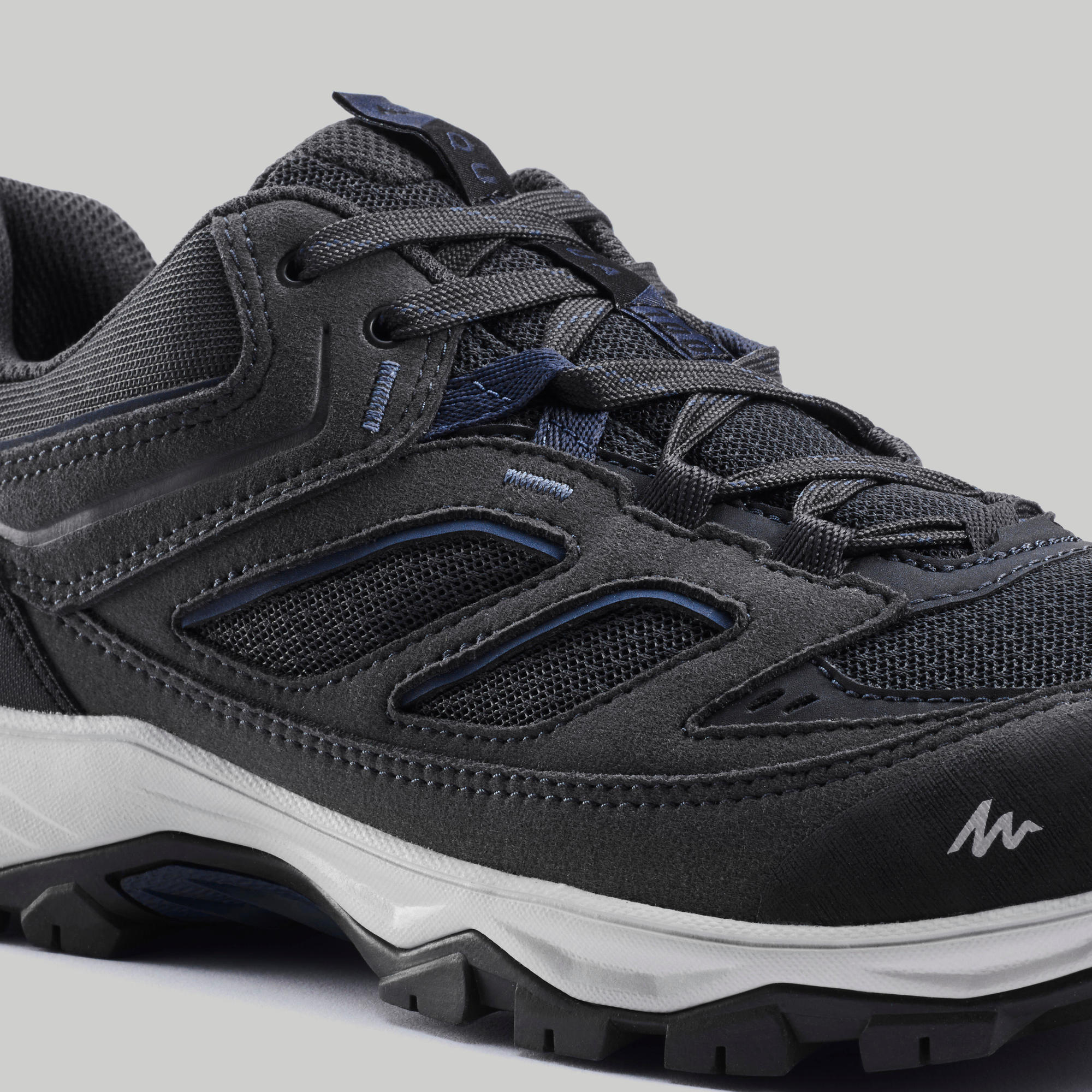 Quechua Men's MH100 Waterproof Hiking Shoes - Lightweight Trekking Boots for Outdoor Adventures, Trail Running & Camping