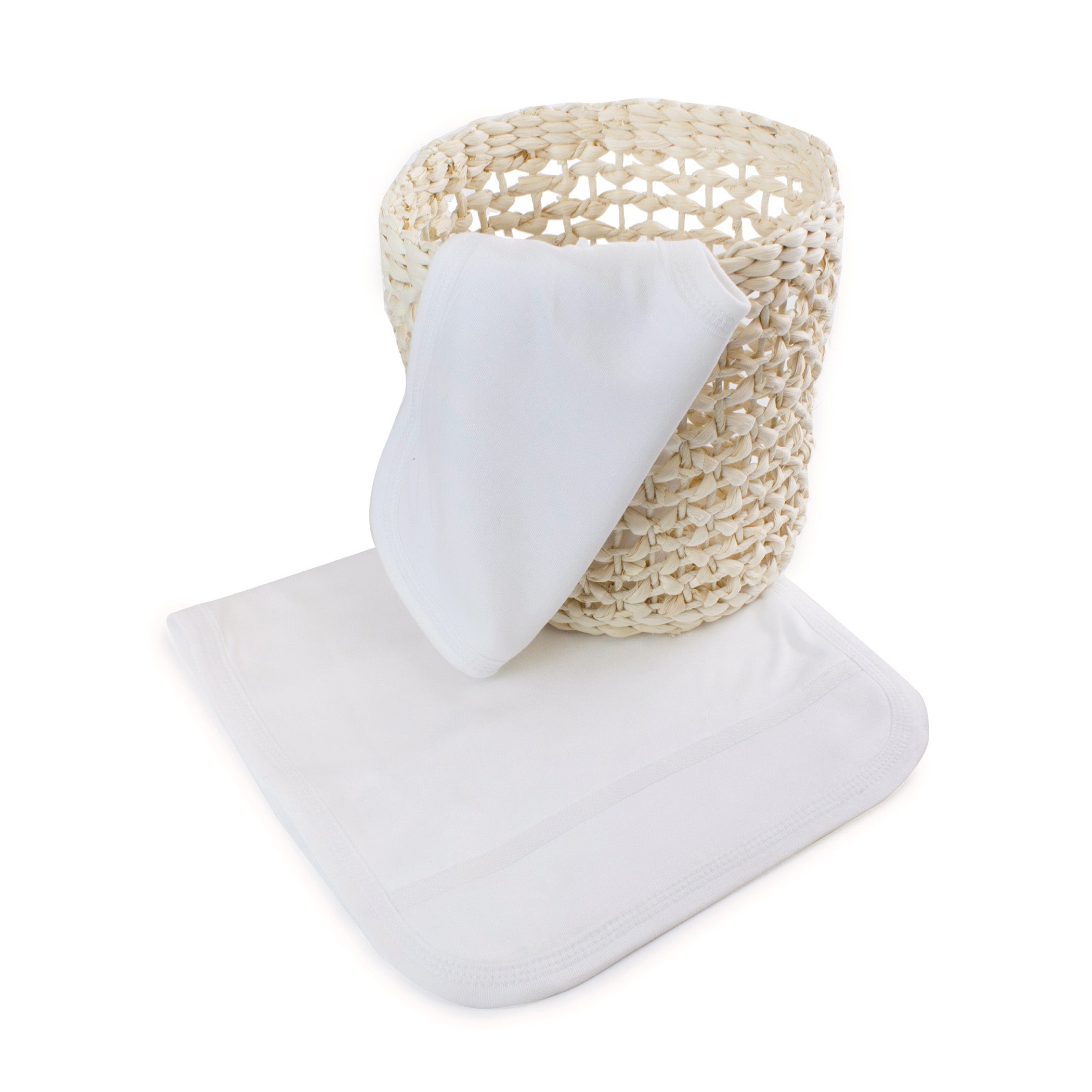 Organic Bamboo Baby Bib and Burp Cloth Set - Soft, Absorbent & Eco-Friendly for Newborns & Infants - Perfect for Feeding, Drooling & Messy Mealtime Protection