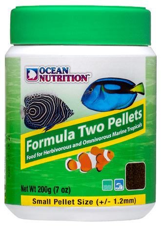 Premium Formula Two Marine Pellets - Ocean Nutrition Fish Food for Saltwater Aquariums | Ideal for Marine Fish, Corals & Invertebrates | Reef Tank & Home Aquarium Use