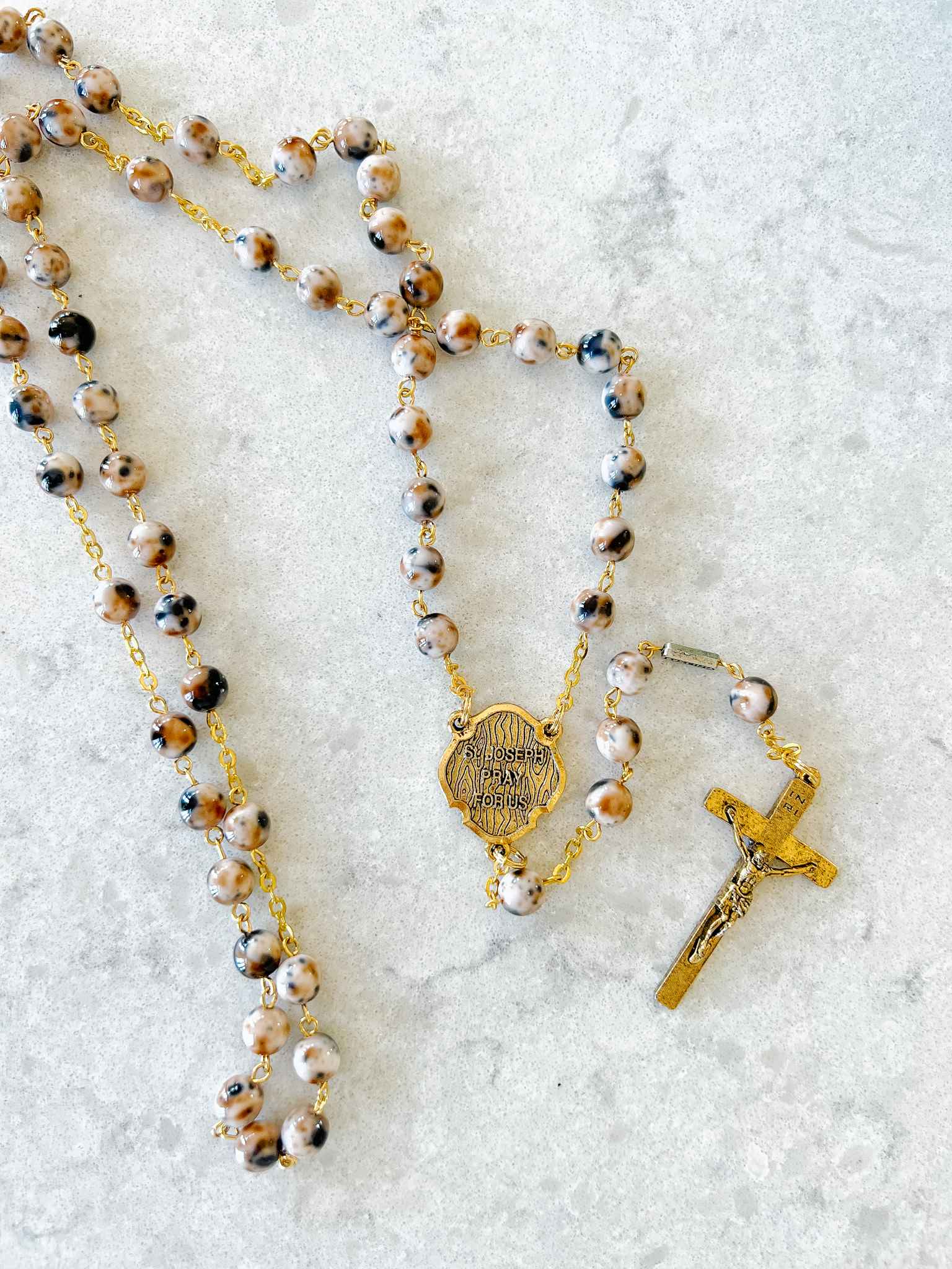 Saint Joseph Rosary - Catholic Prayer Beads for Devotion, Protection & Faith - Perfect for Daily Prayer, Meditation & Religious Gifts