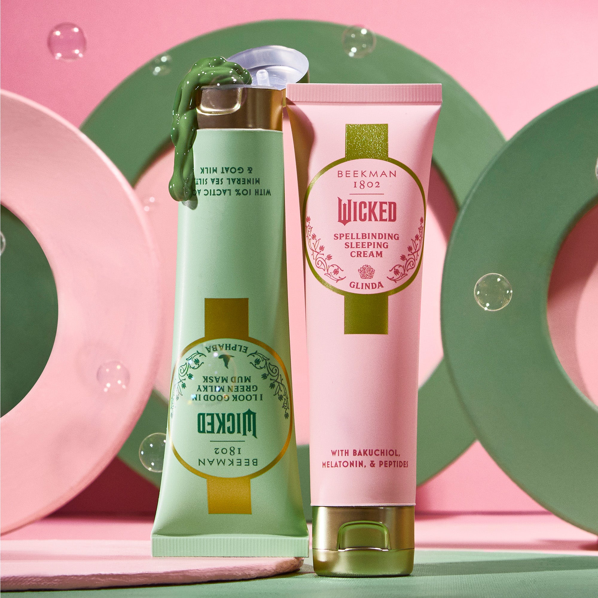 Beekman 1802 Wicked I Look Good in Green Milky Mud Mask - Hydrating & Detoxifying Facial Treatment for Glowing Skin | Perfect for Spa Nights & Self-Care Routines