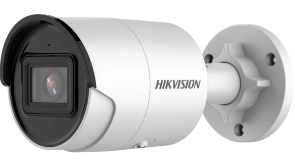 4MP ColorVu Hybrid Mini Bullet Security Camera - DS-2CD2047G2H-LIU - Outdoor/Indoor Night Vision, Motion Detection for Home & Business Surveillance