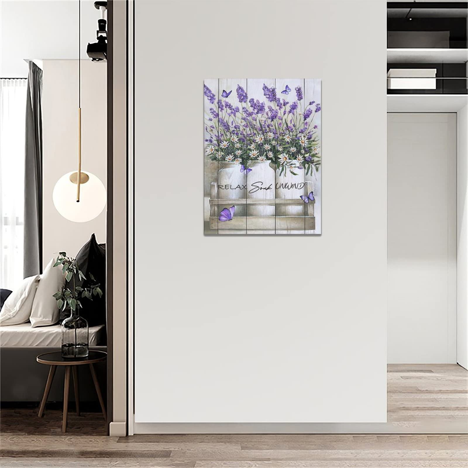 Lavender Farmhouse Bathroom Wall Art - 12