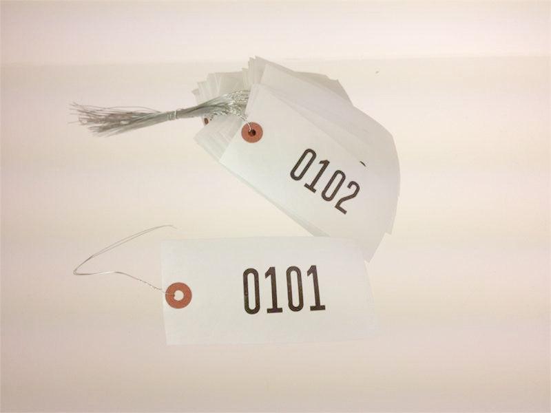 Custom Size #8 Durable Tyvek Tuff Tags - 1000/Pack (Minimum Order 5000) - Ideal for Event Wristbands, Luggage Tags & Asset Tracking