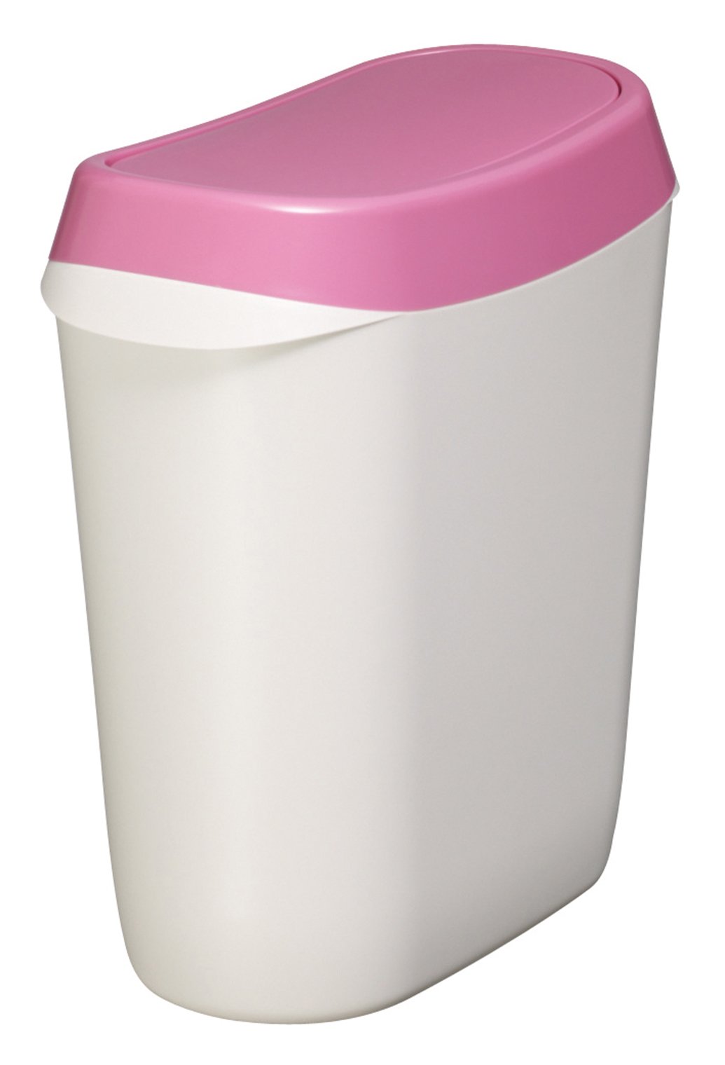 Iseto 520136 3L Swing Trash Can - Compact Kitchen & Bathroom Waste Bin with Lid, Space-Saving Design for Small Spaces, Office, or Dorm Room
