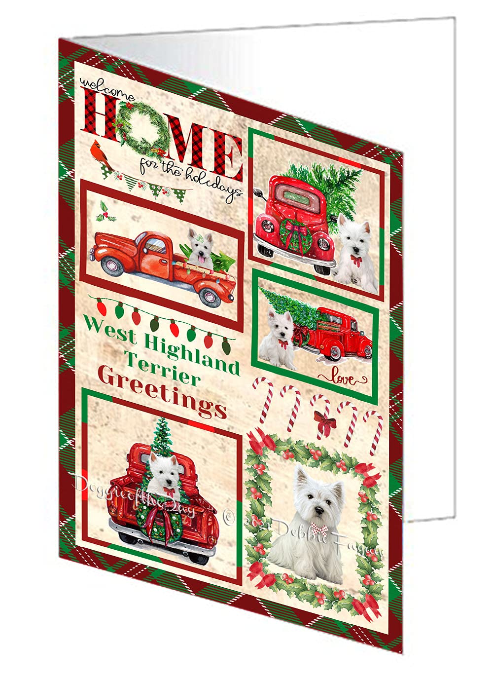 West Highland Terrier Christmas Greeting Cards - 20 Adorable Pet Holiday Invitation Cards with Envelopes - Perfect for Sending Holiday Wishes to Dog Lovers & Pet Owners
