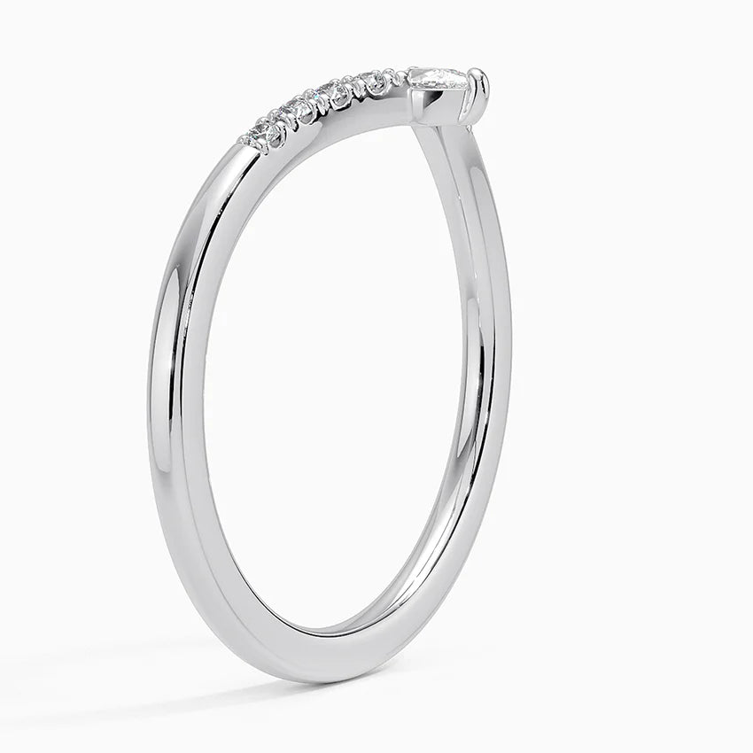 Elegant Crescendo Contoured Wedding Band Ring LR88 - Perfect for Engagement, Anniversary & Romantic Occasions