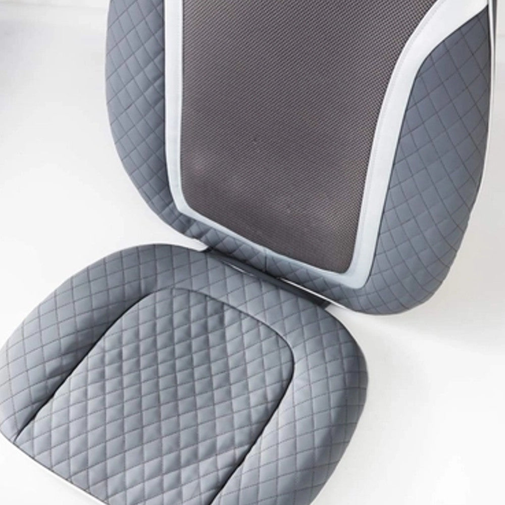 HOMEDICS MCS 757H Gentle Touch Gel Shiatsu Massage Cushion with Heat - Neck & Back Pain Relief for Home, Office & Car Use - Blemished Package with Full Warranty
