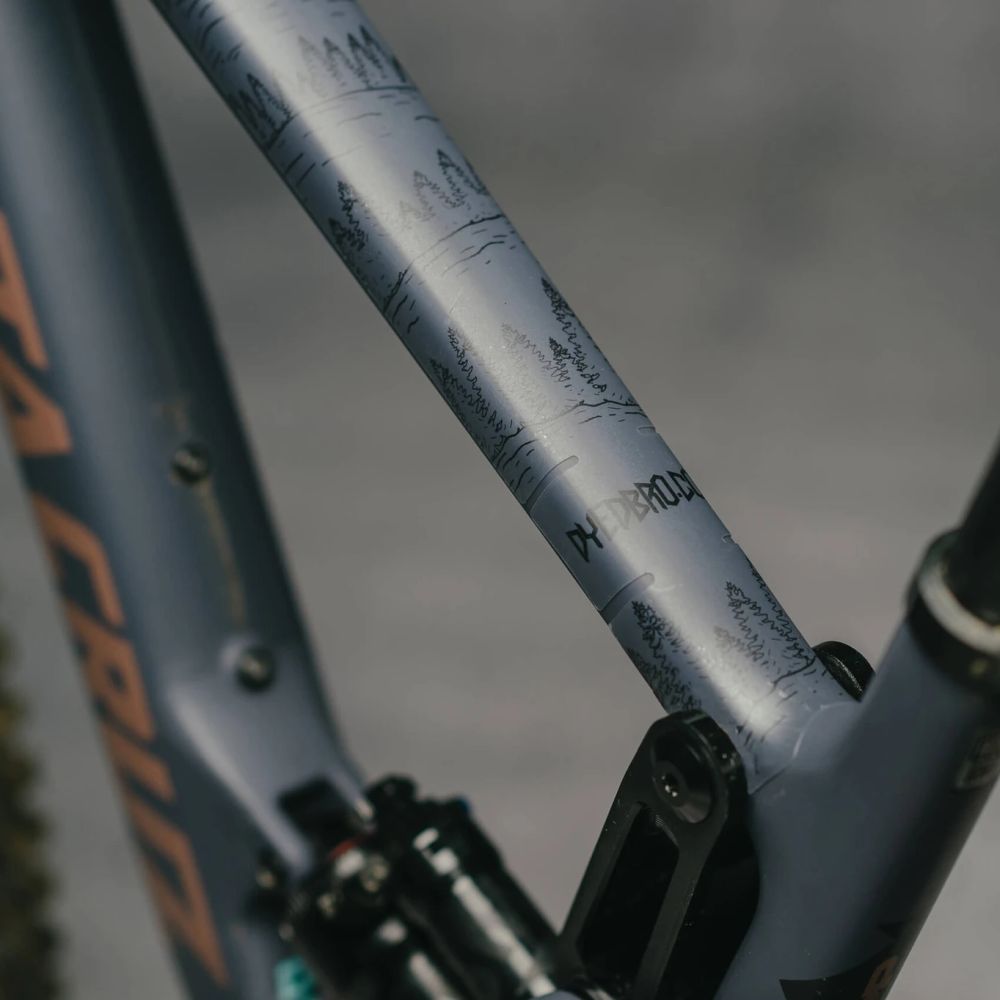 Dyedbro Mountain Bike Frame Protector - Enduro & Downhill MTB Protection - Durable Scratch Guard for EWS & Trail Riding