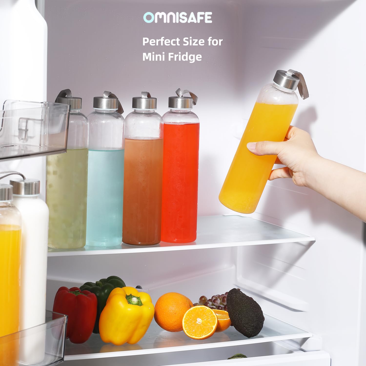27 oz Clear Plastic Water Bottles with Lids - BPA Free, Leak Proof, Reusable & Eco Friendly Water Bottle Set (4 Pack) with Cleaning Brush - Perfect for Refrigerator Storage, Gym, Office & Outdoor Activities