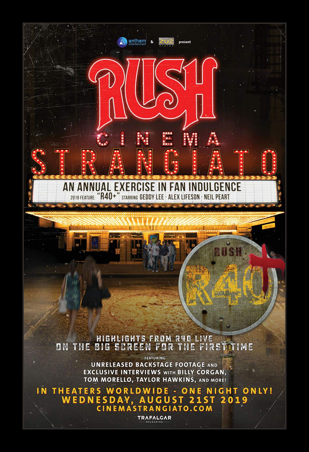 Rush Cinema Strangiato 11x17 Framed Movie Poster - Premium Wall Art Decor for Home Theater, Music Room & Office