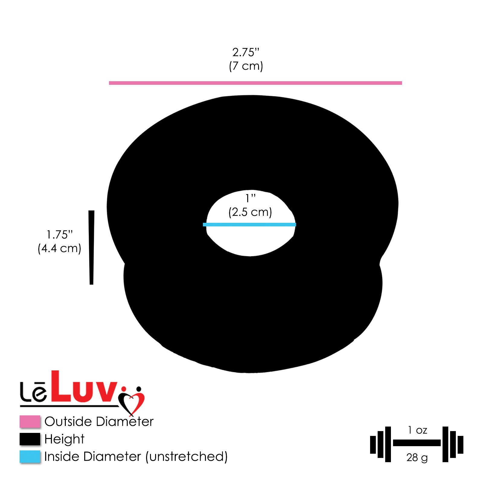 LeLuv Premium Ultima Brass Handle Penis Pump Kit with Purple Silicone Grips, Silicone Hose & Gauge - Includes TPR Seal & 4 Constriction Rings - 12