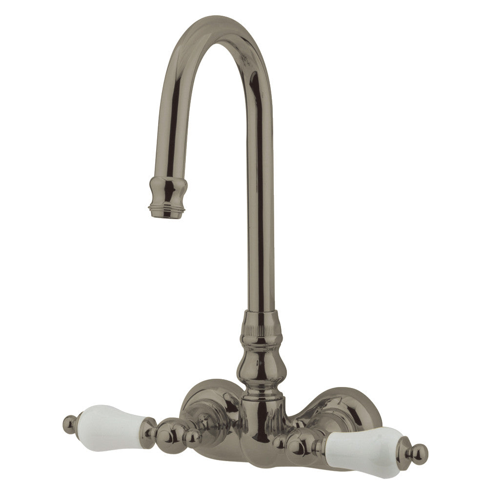 Kingston Brass CC75T2 Vintage 3-3/8 Inch Wall Mount Tub Faucet - Classic Bathroom Fixture for Traditional & Farmhouse Style Bathrooms