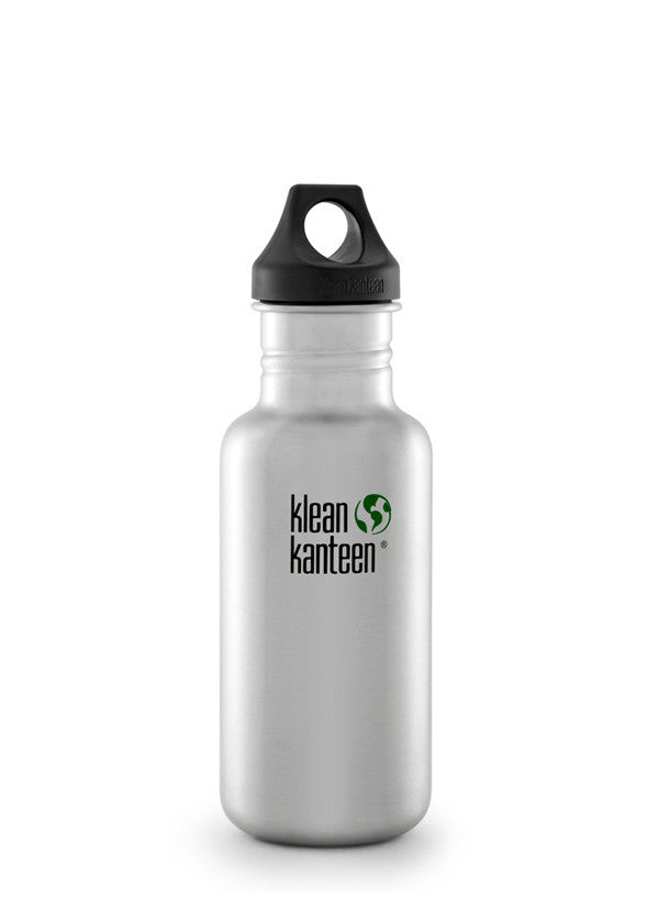 Klean Kanteen Classic 18oz (532mL) Stainless Steel Water Bottle - Eco-Friendly, BPA-Free, Leak-Proof for Hiking, Gym & Everyday Use