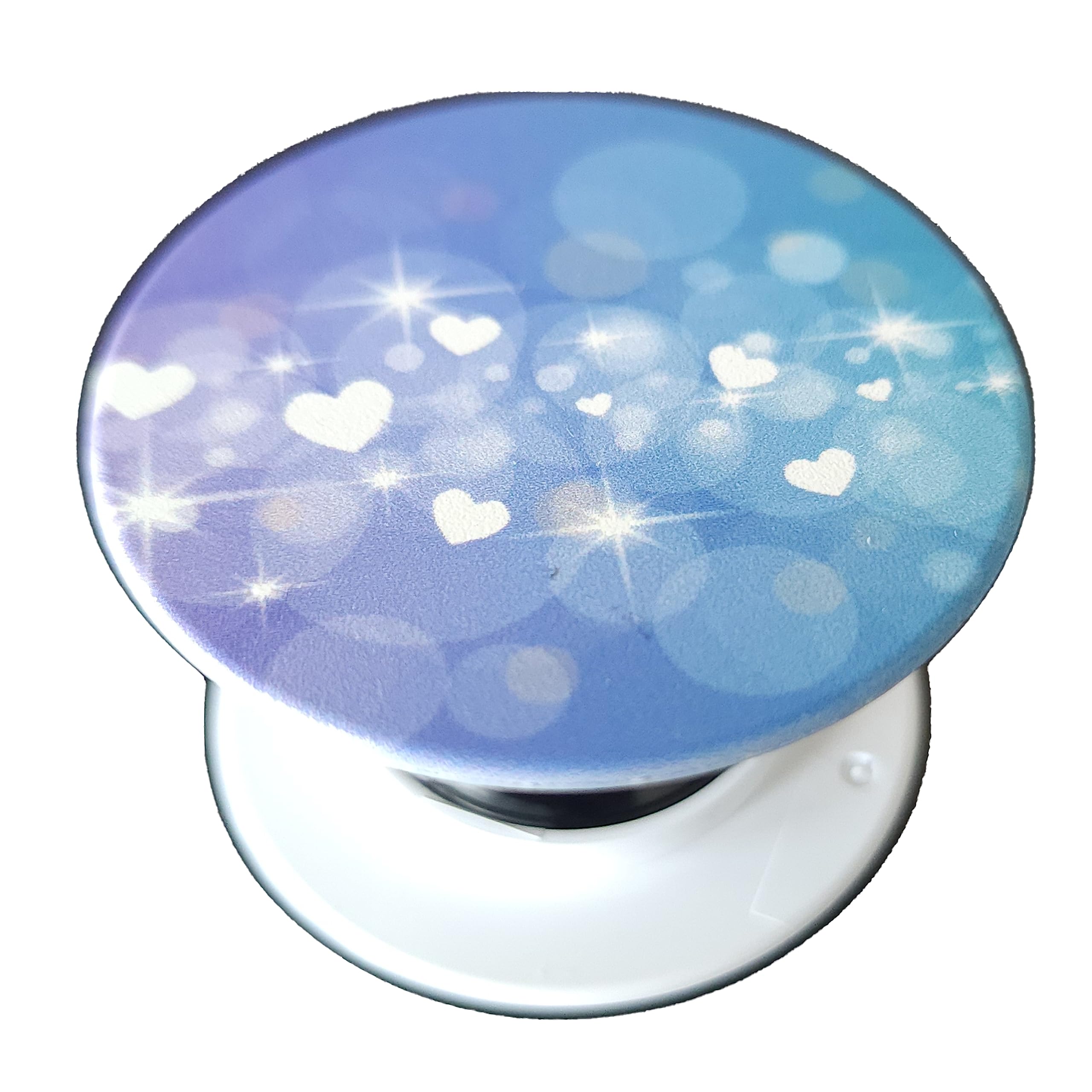 Sparkling Heart Phone Grip Holder & Stand - Universal Phone and Tablet Accessory for Hands-Free Viewing, Perfect for Watching Videos, Taking Selfies, and Video Calls