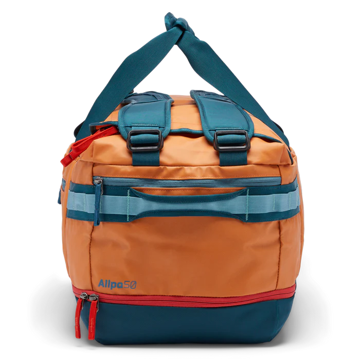 Allpa 50L Travel Duffel Bag - Waterproof Carry-On Backpack for Hiking, Gym & Air Travel - Durable Lightweight Luggage with Shoulder Straps & Multiple Pockets