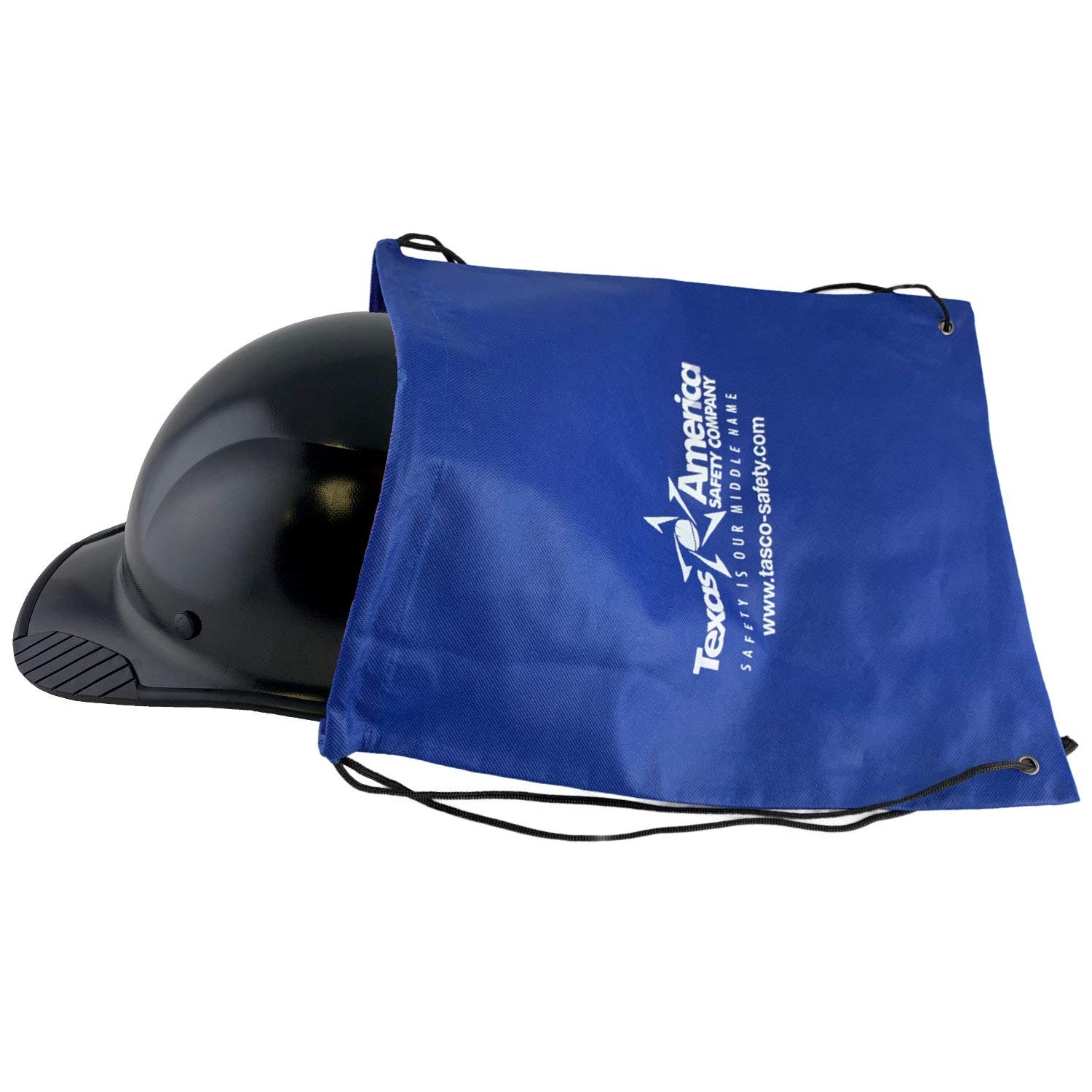 Texas America Safety Fiberglass Composite Hard Hat with Tote - ANSI Certified, Lightweight & Durable for Construction, Industrial & DIY Projects (Black)