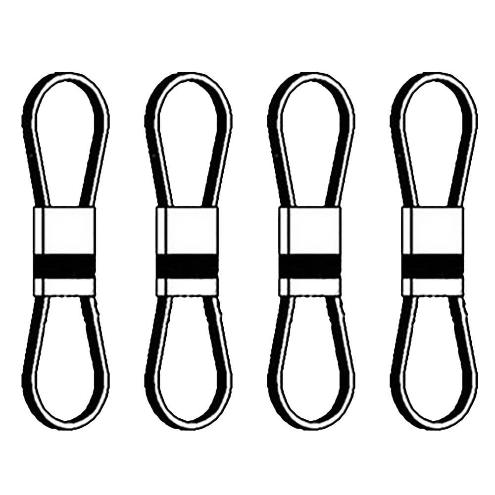 Steven Lake Parts 43301603 - Set of 4 Aramid Blue Drive Belts 5/8